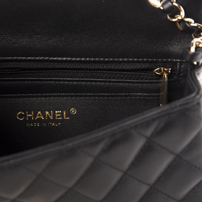 Chanel Lambskin Quilted Mini Rectangular Flap Black 6 of 10