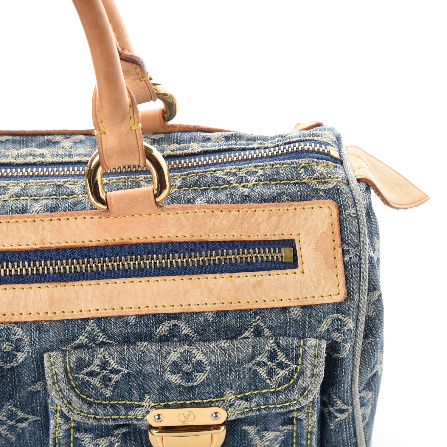 Louis Vuitton Monogram Denim Neo Speedy Blue 15 of 18