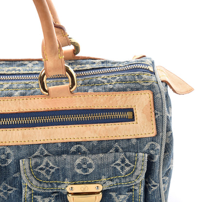 Louis Vuitton Monogram Denim Neo Speedy Blue 15 of 18