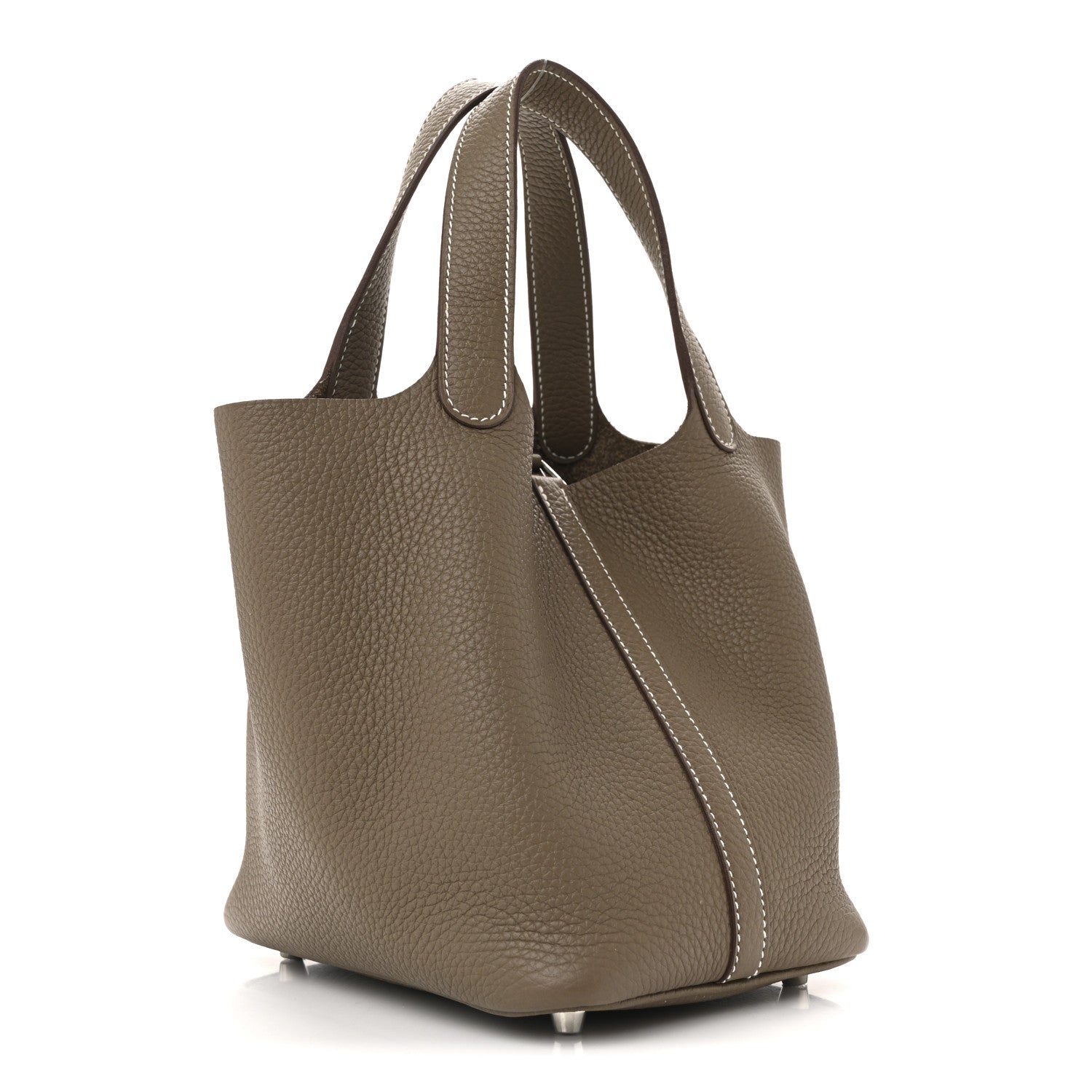 Hermes Taurillon Clemence Picotin Lock 18 PM Etoupe 3 of 14
