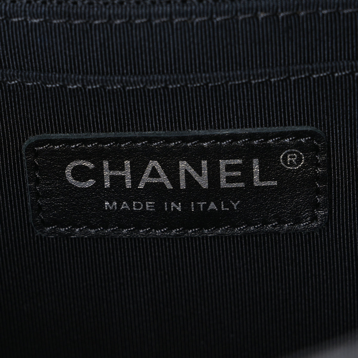 Lambskin Perforated Jumbo Punch Flap Black