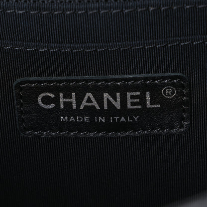 Chanel Lambskin Perforated Jumbo Punch Flap Black 6 of 10