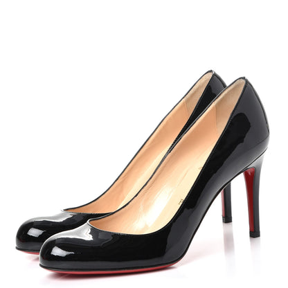 Christian Louboutin Patent Simple 100 Pumps 37.5 Black 3 of 7