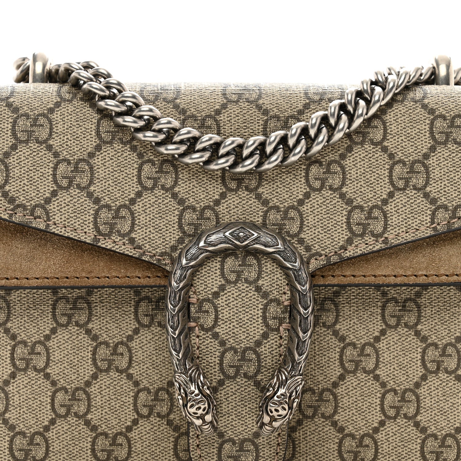 Gucci GG Supreme Monogram Mini Dionysus Shoulder Bag Taupe 7 of 10