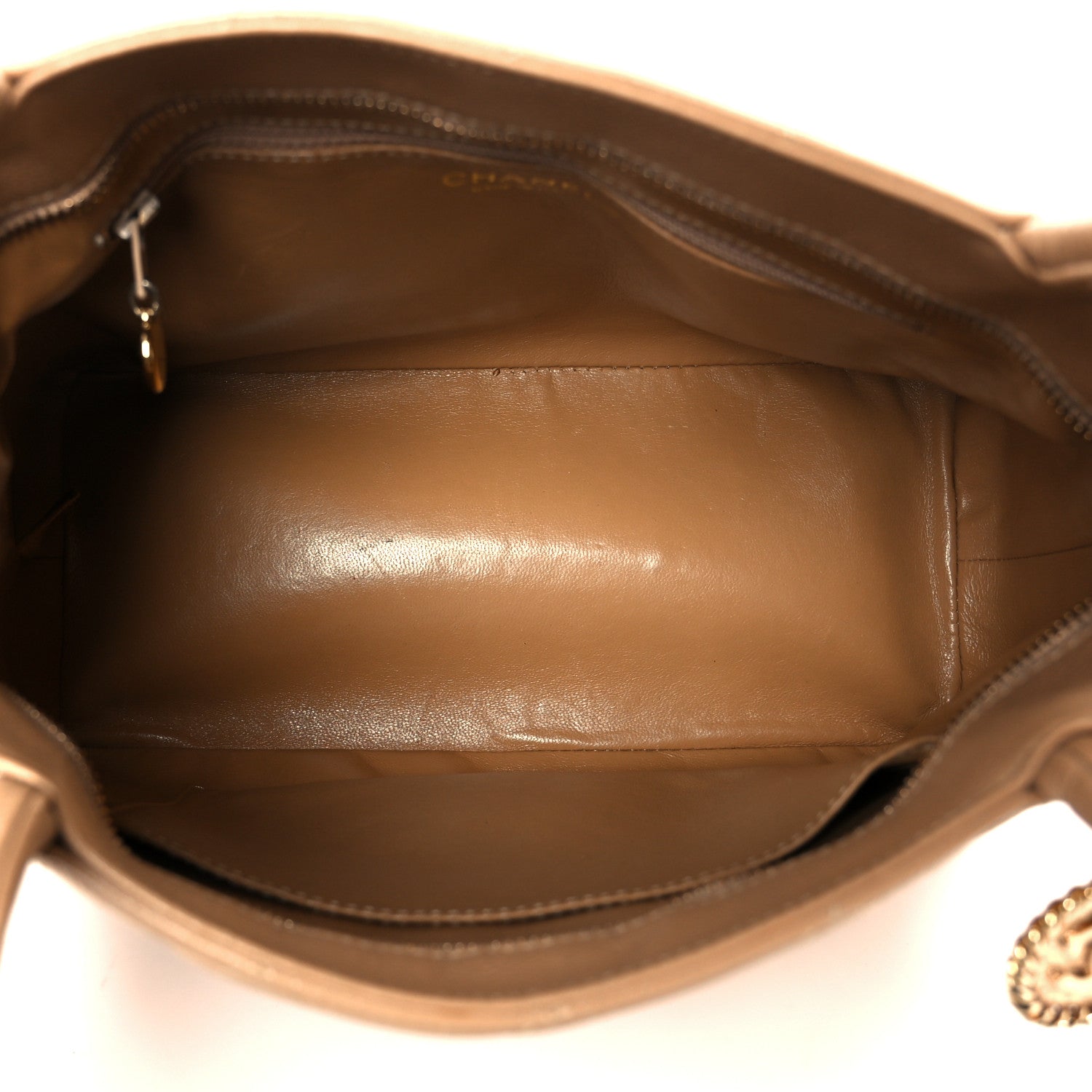 Chanel Caviar Quilted Medallion Tote Beige 5 of 10