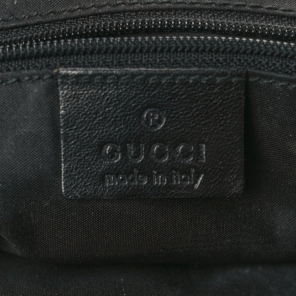 Gucci Canvas Calfskin Jackie O Hobo Black Tan 6 of 12