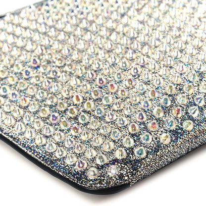 Christian Louboutin Nappa Mica Studded Loubiclutch Silver 9 of 10
