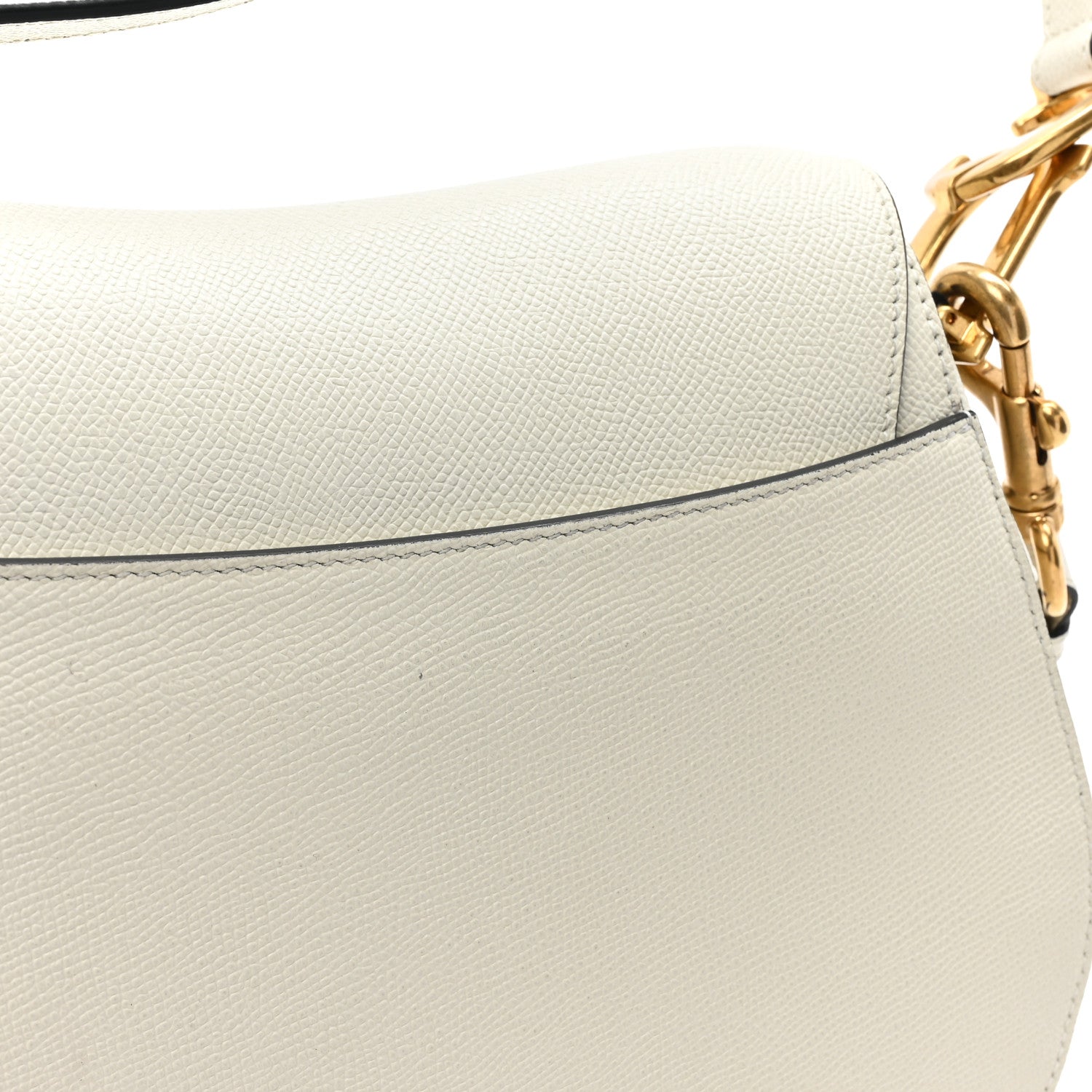 Christian Dior Grained Calfskin Saddle Bag With Strap Latte 12 of 13