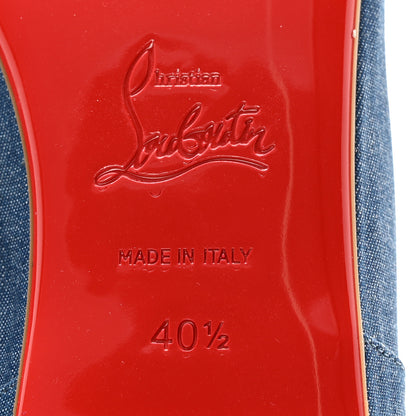 Christian Louboutin Denim Mamadrague Flats 40.5 Blue 6 of 9