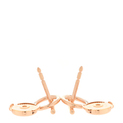 Hermes 18K Rose Gold PM Echappee Earrings 3 of 5