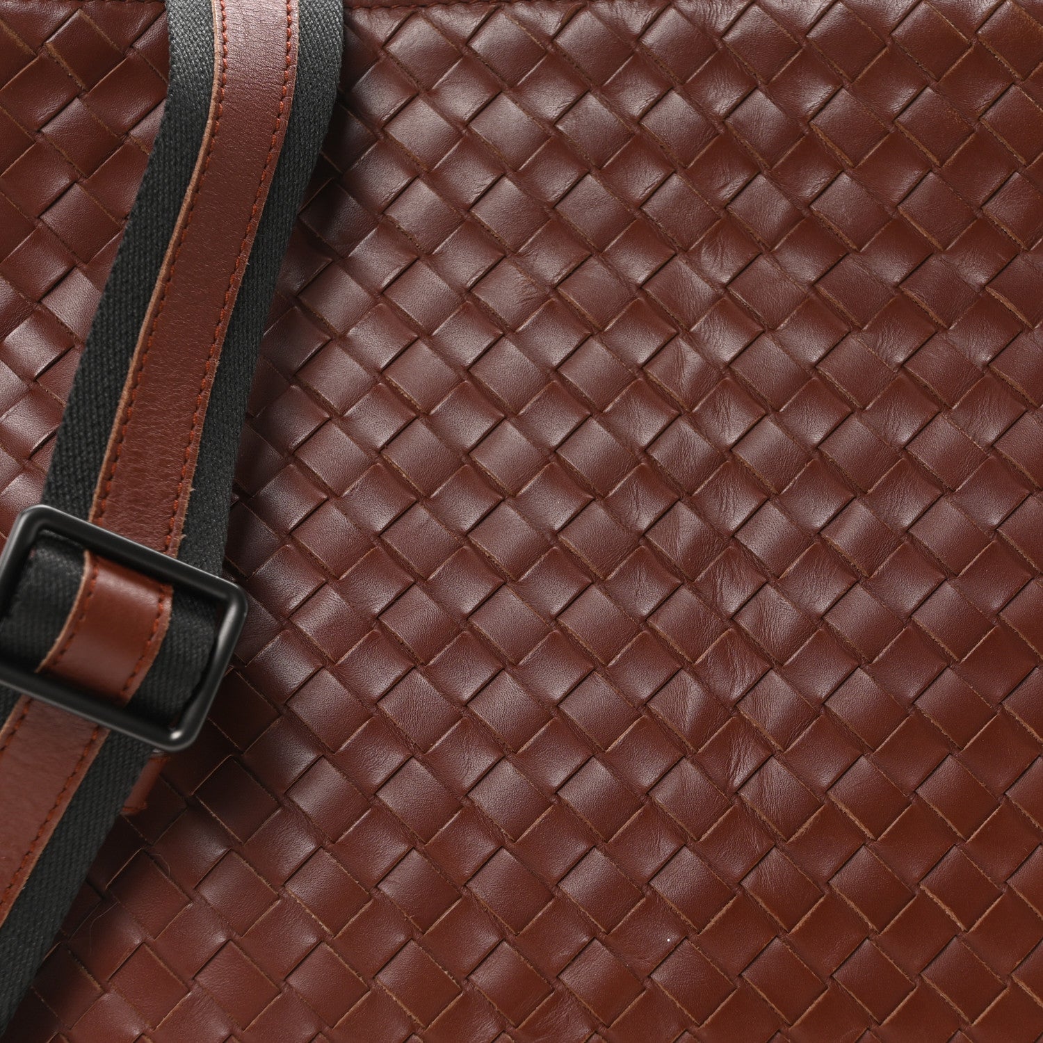 Bottega Veneta Nappa Intrecciato VN Crossbody Messenger Bag Rust 8 of 10