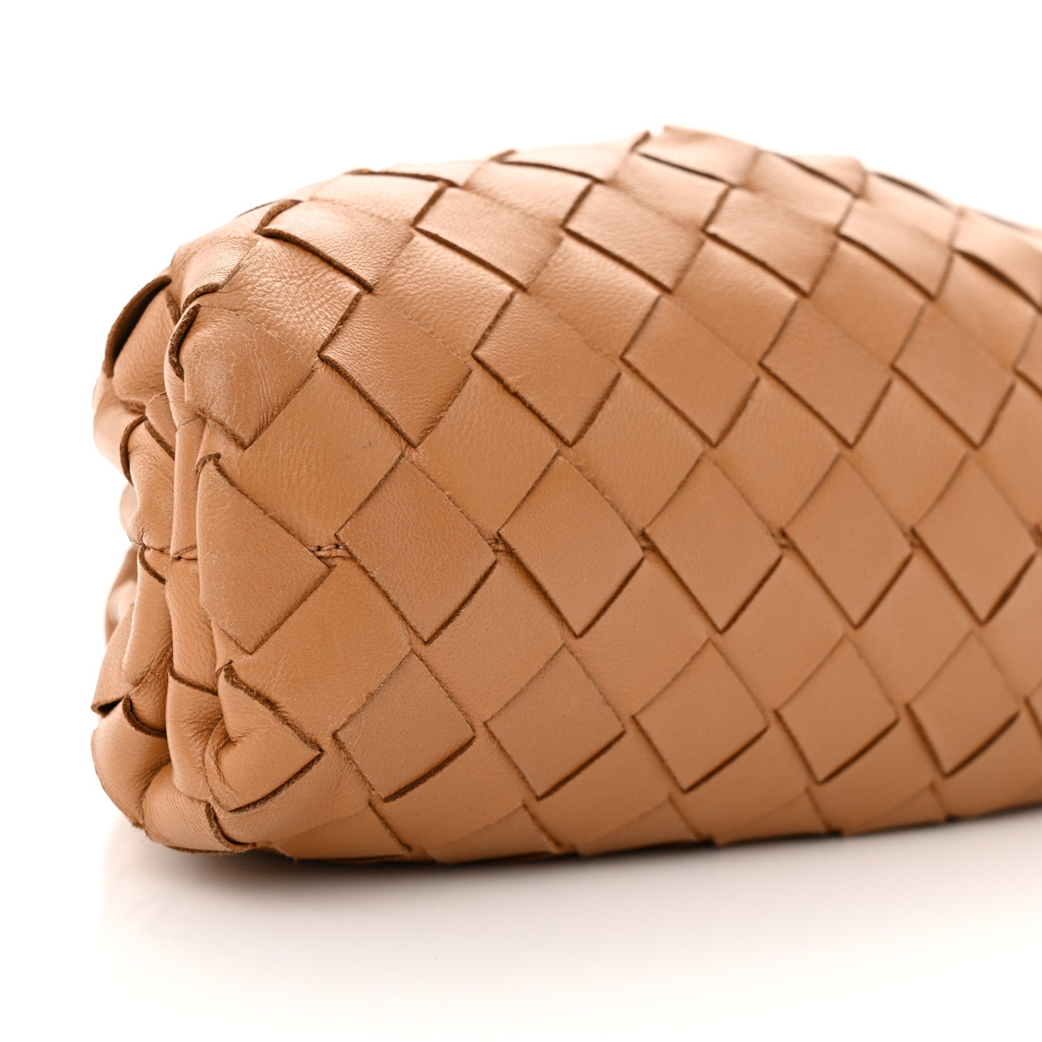 Bottega Veneta Nappa Intrecciato The Mini Pouch Carmel 9 of 11