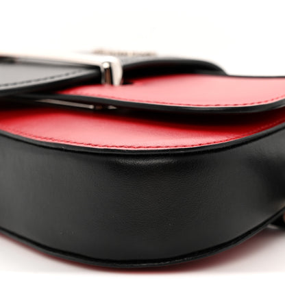 Prada City Calfskin Sidonie Convertible Chain Bag Rosso Black 9 of 9