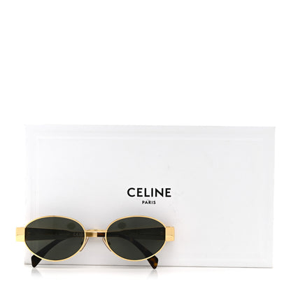 Celine Metal Triomphe 01 Sunglasses CL40235U Gold Green 7 of 7
