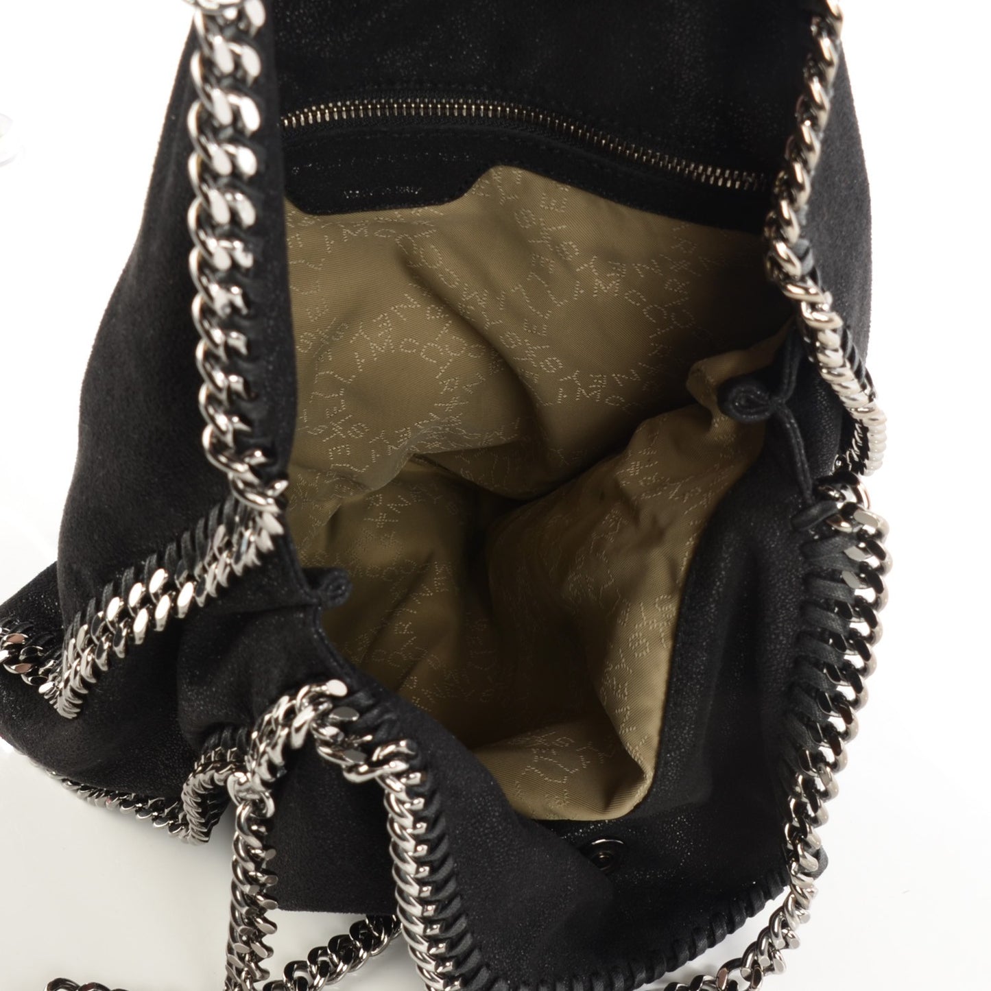 Shaggy Deer Falabella Fold Over Tote Black