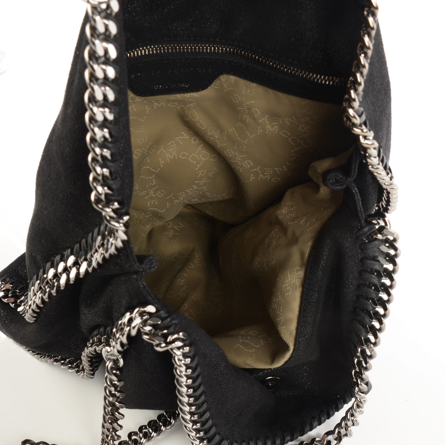 Stella McCartney Shaggy Deer Falabella Fold Over Tote Black 5 of 10