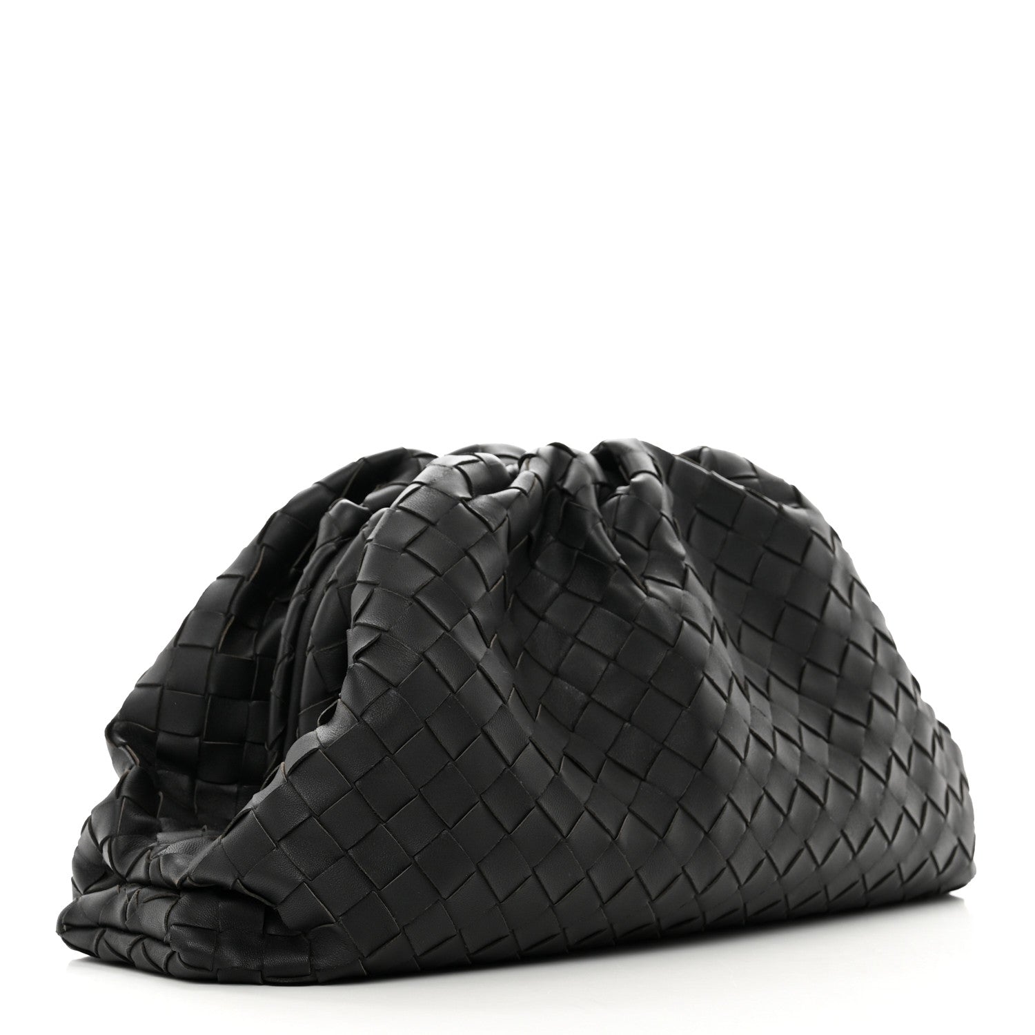 Bottega Veneta Nappa Maxi Intreccio The Pouch Oversized Clutch Black 3 of 7