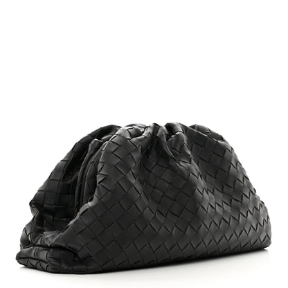 Bottega Veneta Nappa Maxi Intreccio The Pouch Oversized Clutch Black 3 of 7