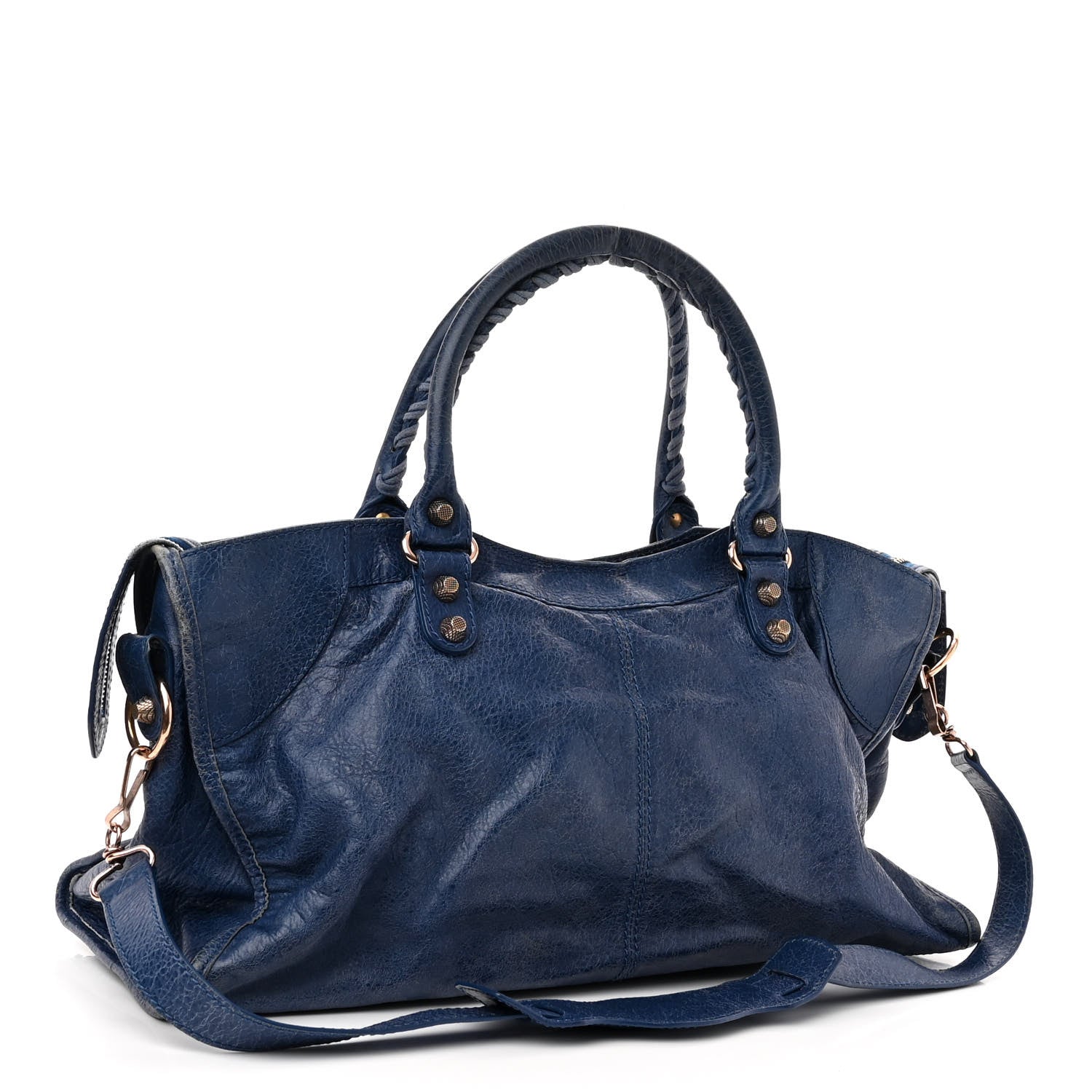 Balenciaga Agneau Giant 12 Gold Hardware Part Time Bleu Cobalt 3 of 10