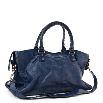 Balenciaga Agneau Giant 12 Gold Hardware Part Time Bleu Cobalt 3 of 10