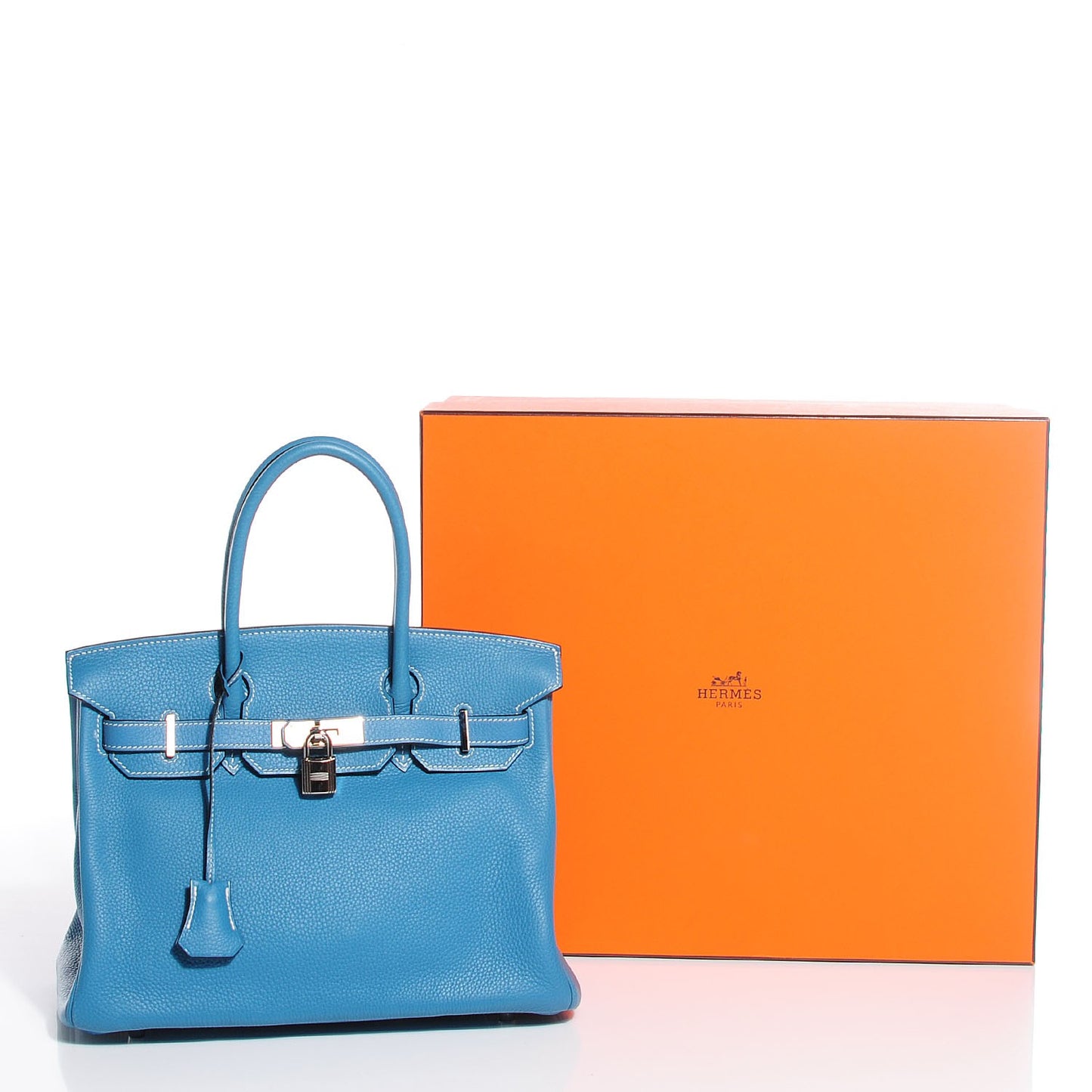 Togo Birkin 30 Blue Jean