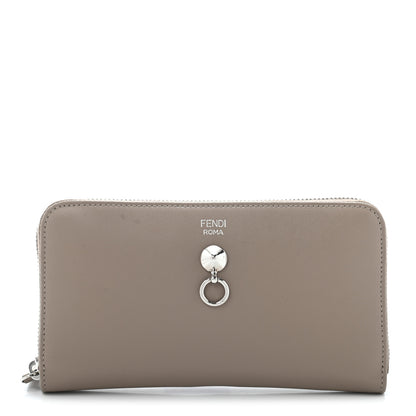 Fendi Vitello Liberty By The Way Zip Around Wallet Tortora 1 of 11