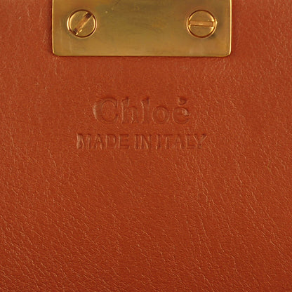 Chloe Suede Calfskin Patchwork Medium Drew Shoulder Bag Caramel 6 of 7