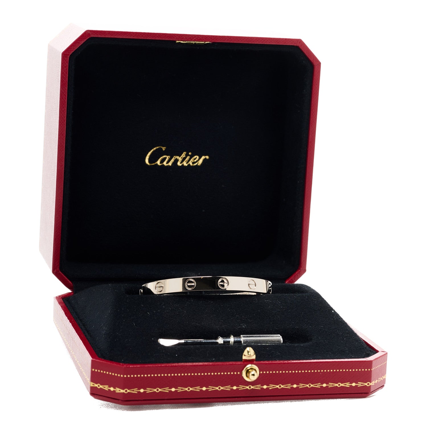 Cartier 18K White Gold LOVE Bracelet 16 8 of 8