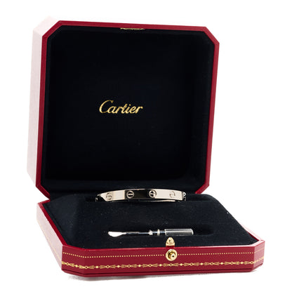 Cartier 18K White Gold LOVE Bracelet 16 8 of 8