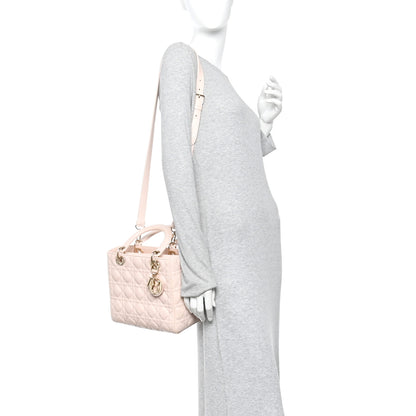 Christian Dior Lambskin Cannage Medium Lady Dior Light Pink 2 of 10