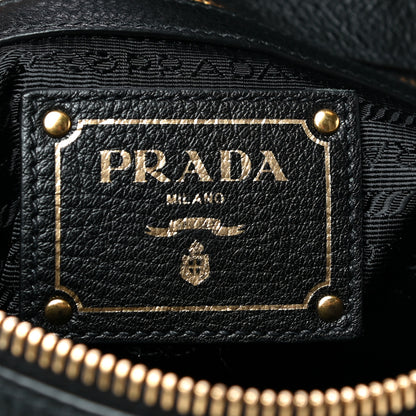 Prada Vitello Daino Tote Black 5 of 9