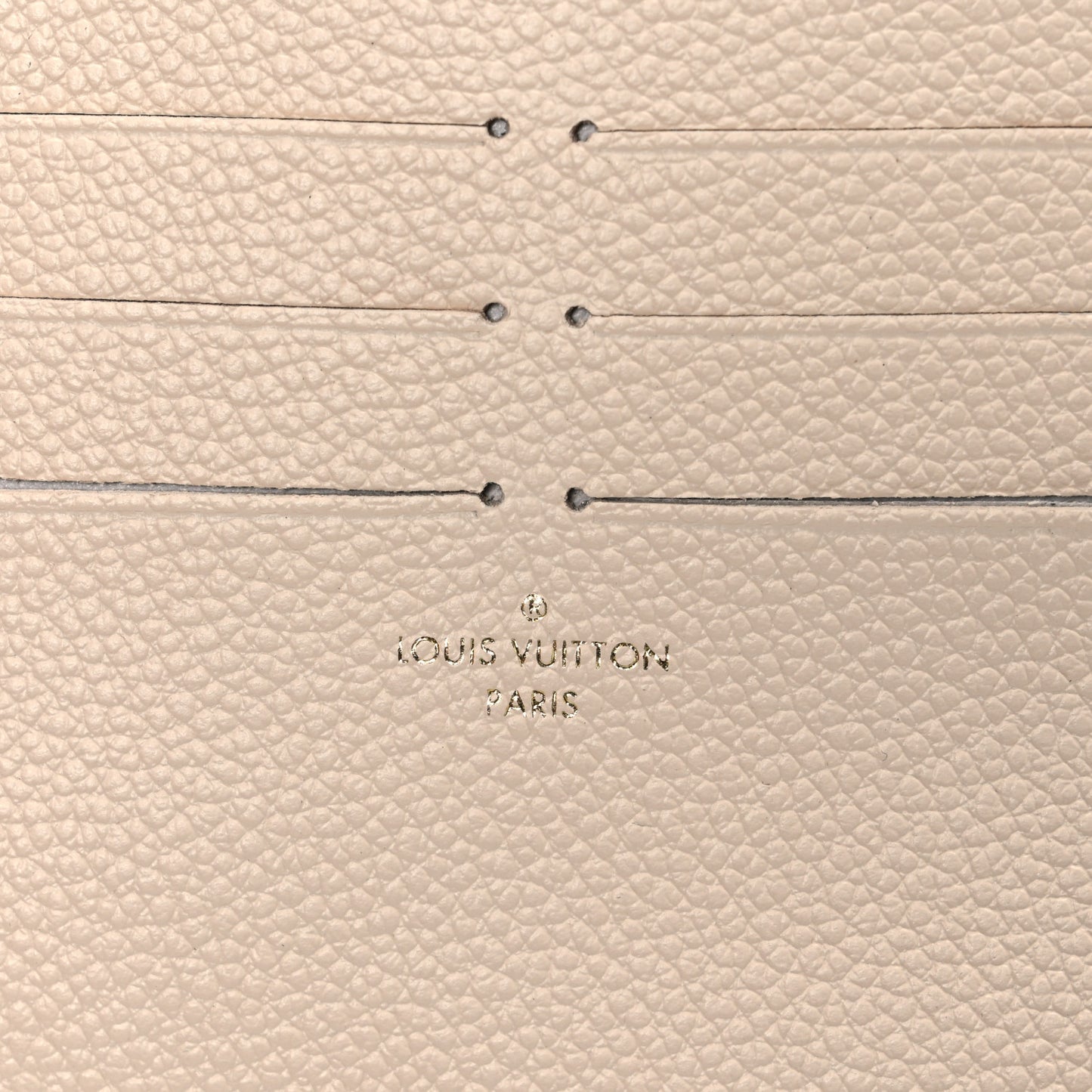 Calfskin Felicie Chain Wallet Card Holder Insert Cream