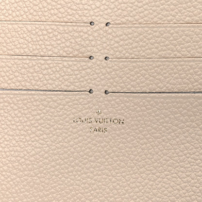 Louis Vuitton Calfskin Felicie Chain Wallet Card Holder Insert Cream 6 of 6