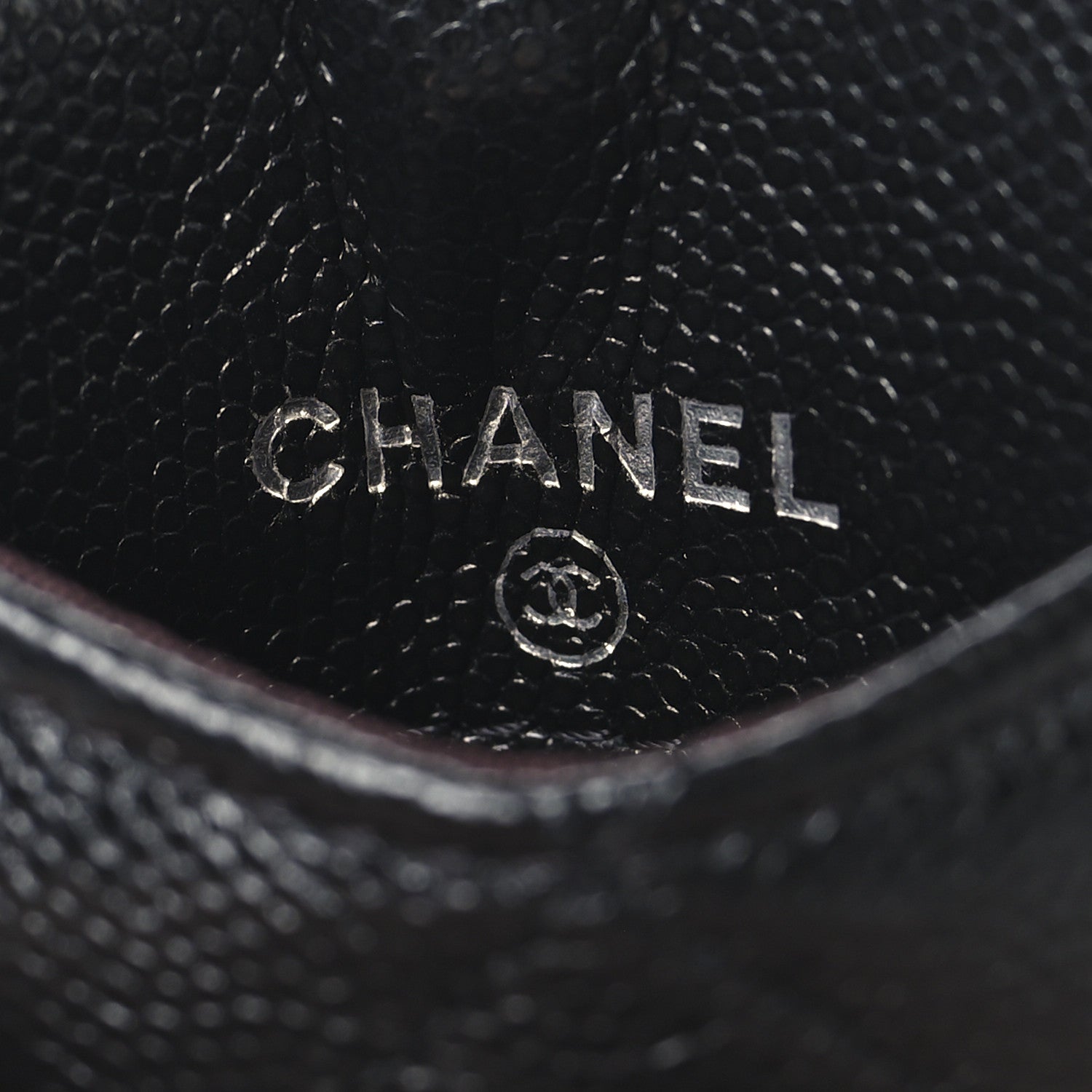 Chanel Caviar Quilted  Key Holder Card Holder On Chain Black 5 of 7