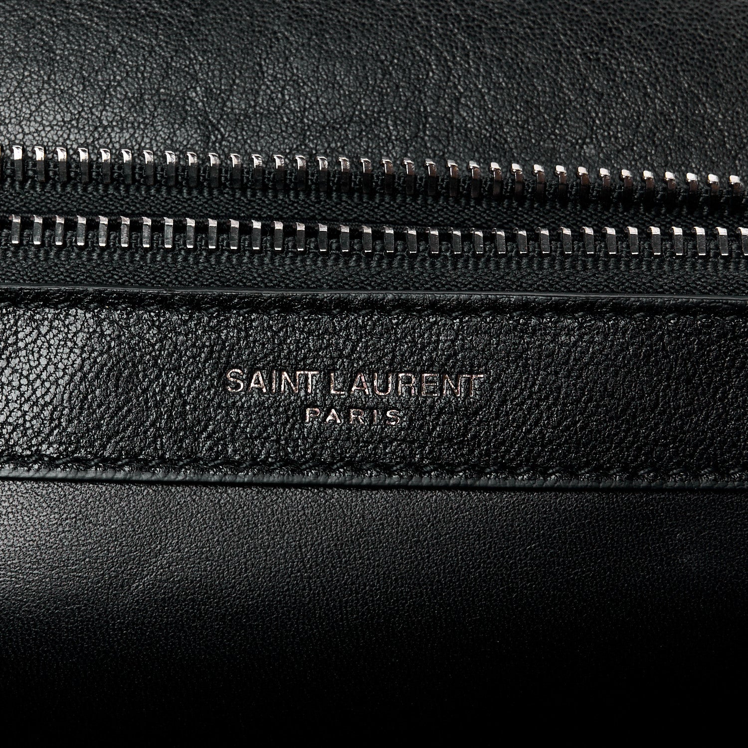 Saint Laurent Sheepskin Matelasse Chevron Monogram Large College Satchel Black 8 of 13