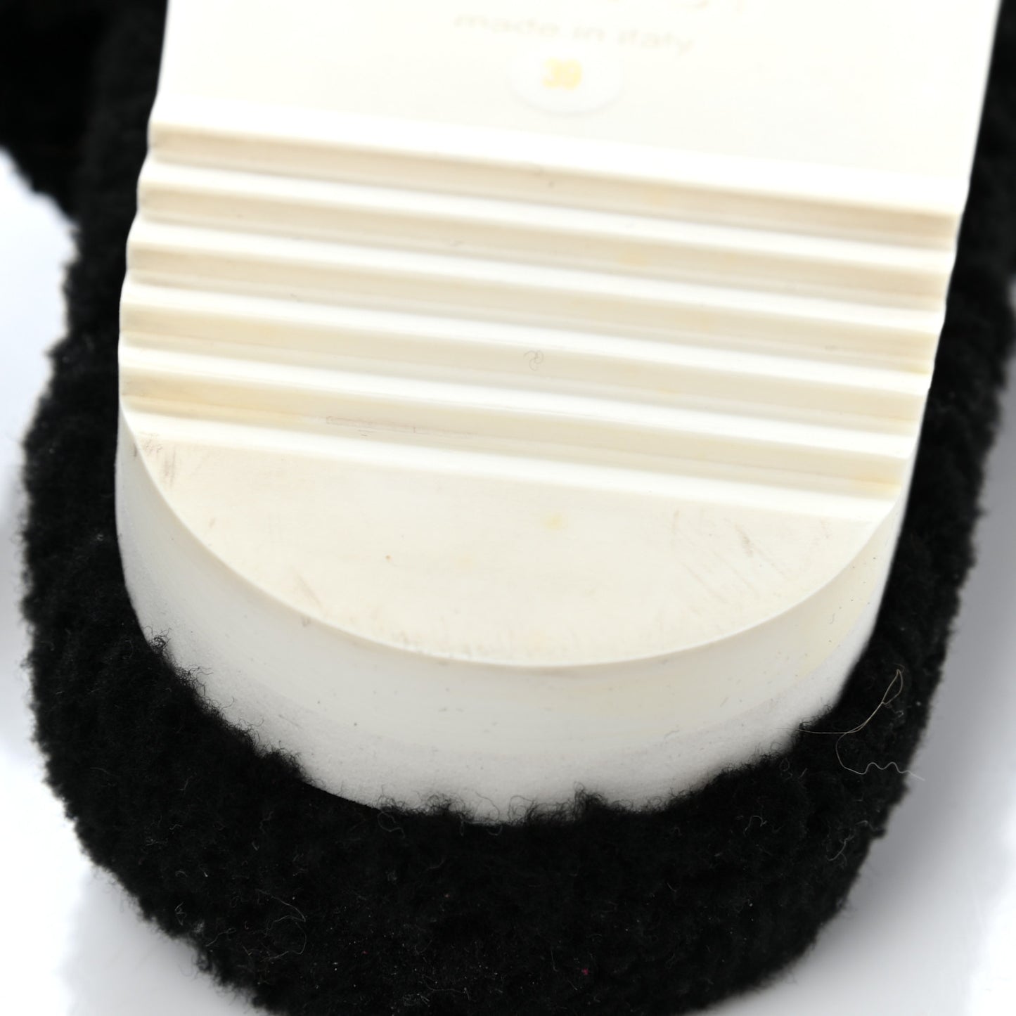 Merino Interlocking G Slide Sandals 39 Butterscotch Black