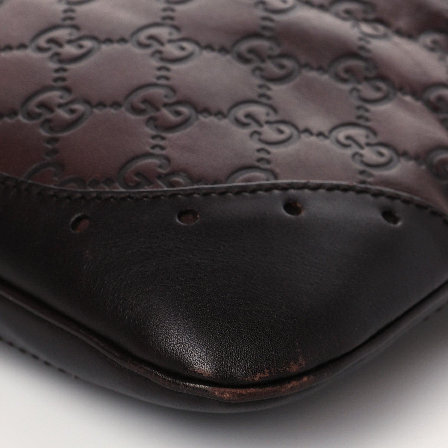 Gucci Guccissima Punch Hobo Dark Brown 9 of 9