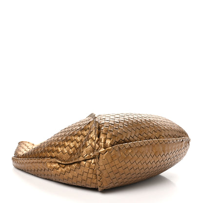 Bottega Veneta Cervo Intrecciato Large Simple Hobo New Bronze 4 of 9