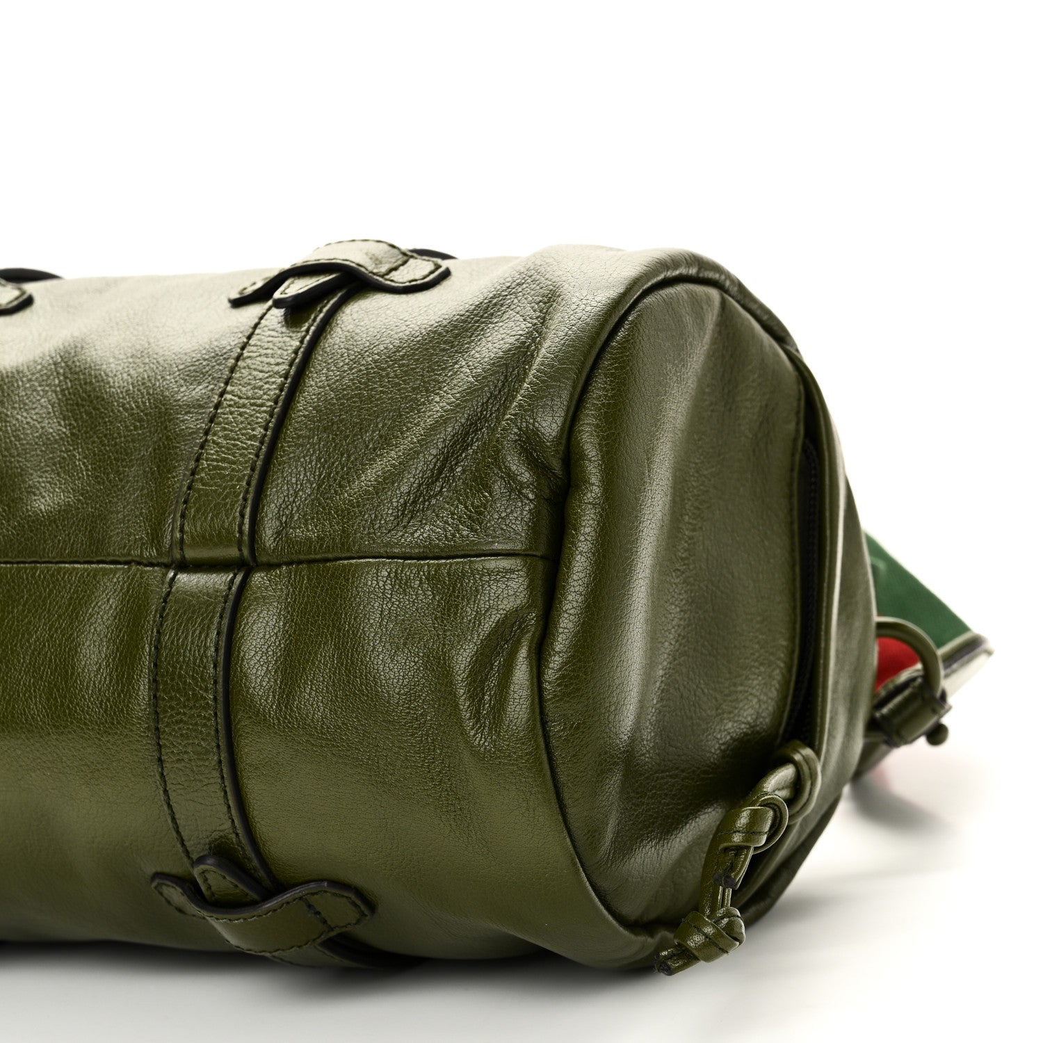 Gucci Piuma Lux Energy Monochrome Web Duffle Bag Green 10 of 10