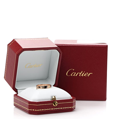 Cartier 18K Pink Gold 3.5mm LOVE Wedding Band Ring 55 7.25 4 of 4