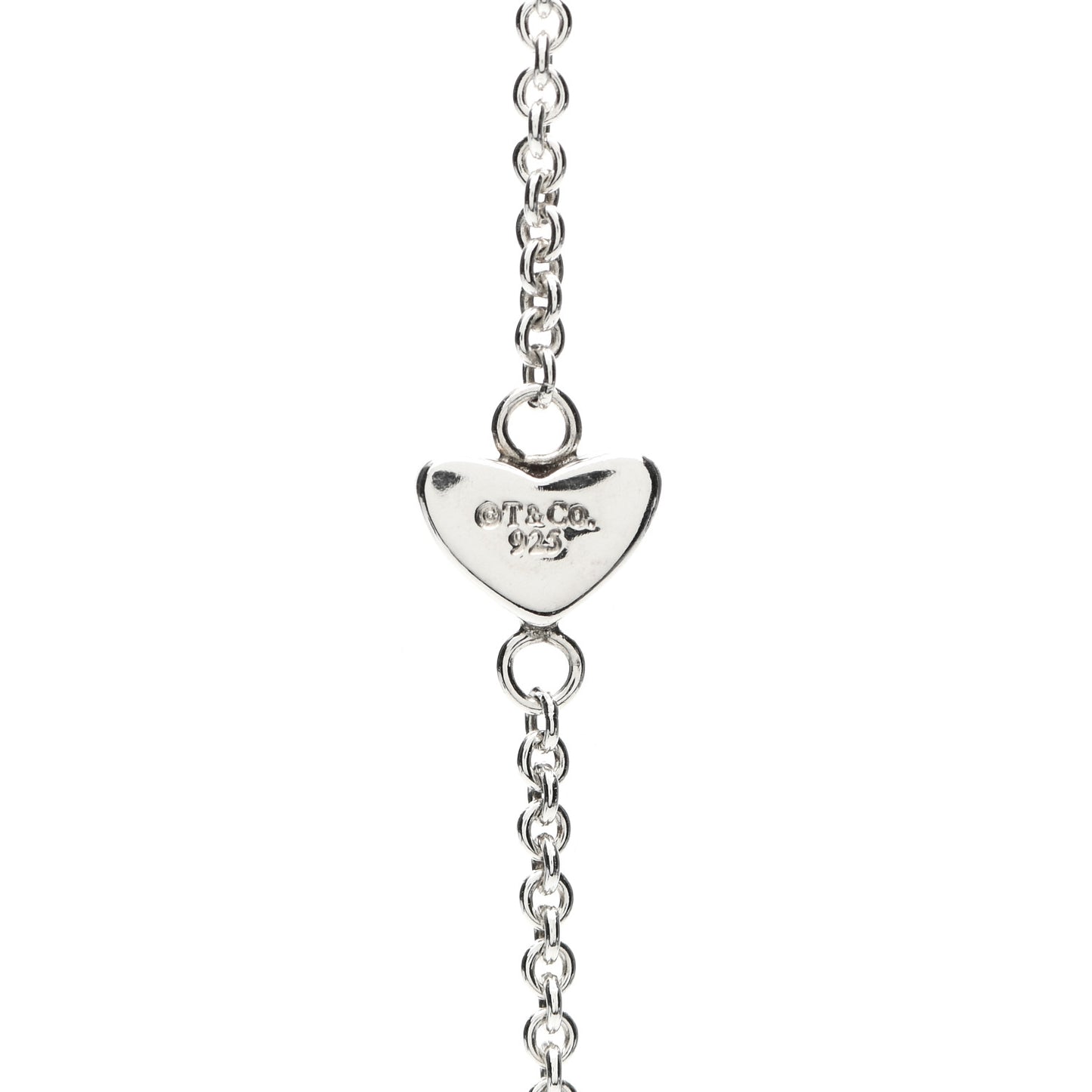 Sterling Silver Heart Lariat Necklace