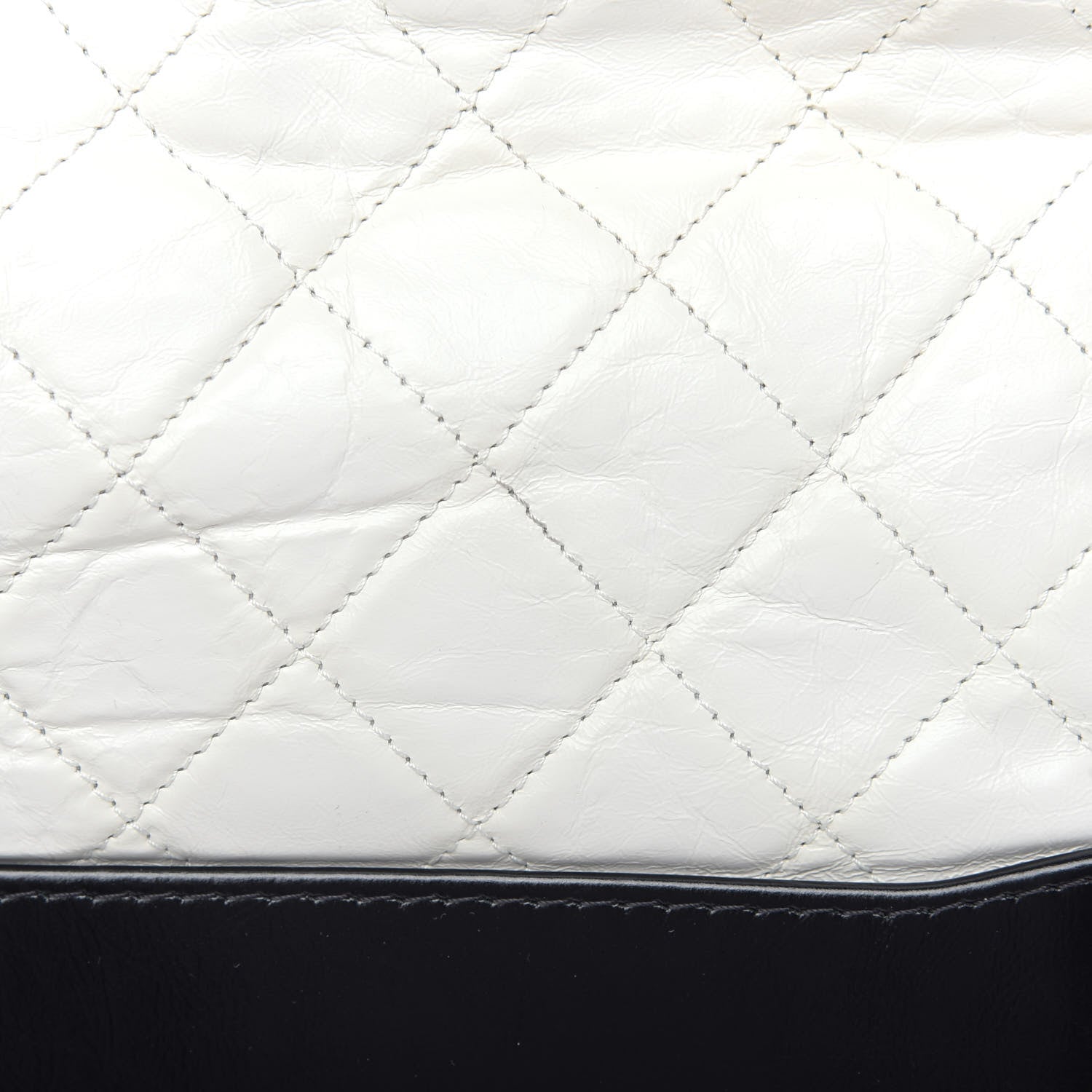 Chanel Aged Calfskin Quilted Medium Gabrielle Hobo Black White 8 of 12