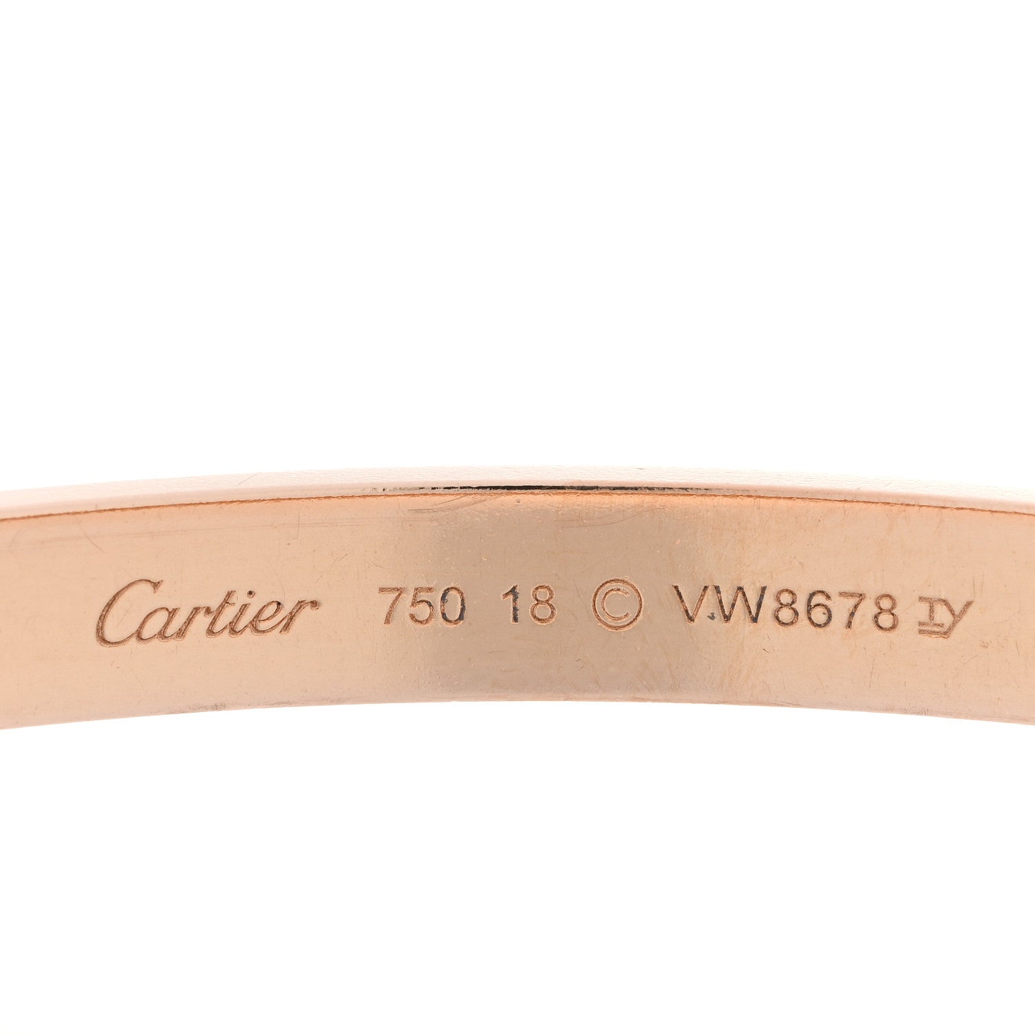Cartier 18K Pink Gold LOVE Bracelet 18 4 of 6