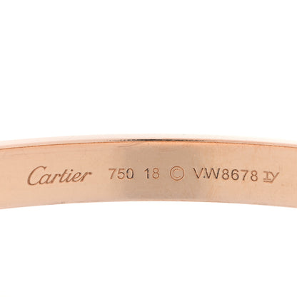 Cartier 18K Pink Gold LOVE Bracelet 18 4 of 6