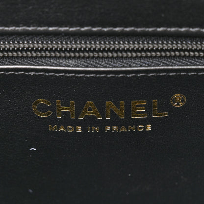 Chanel Shiny Aged Calfskin Quilted Nano Kelly Shopper Black 6 of 10