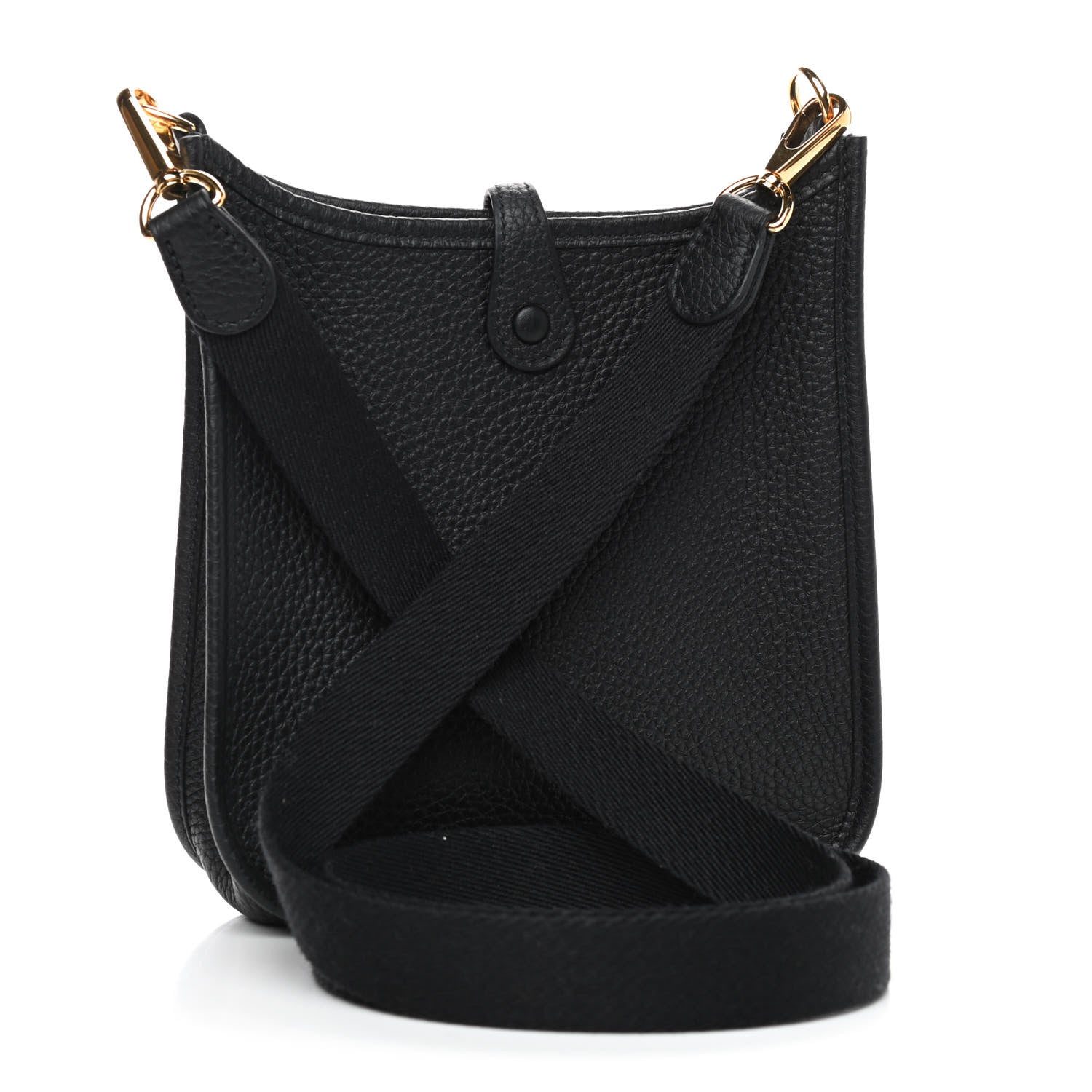 Hermes Taurillon Clemence Evelyne TPM Black 2 of 8