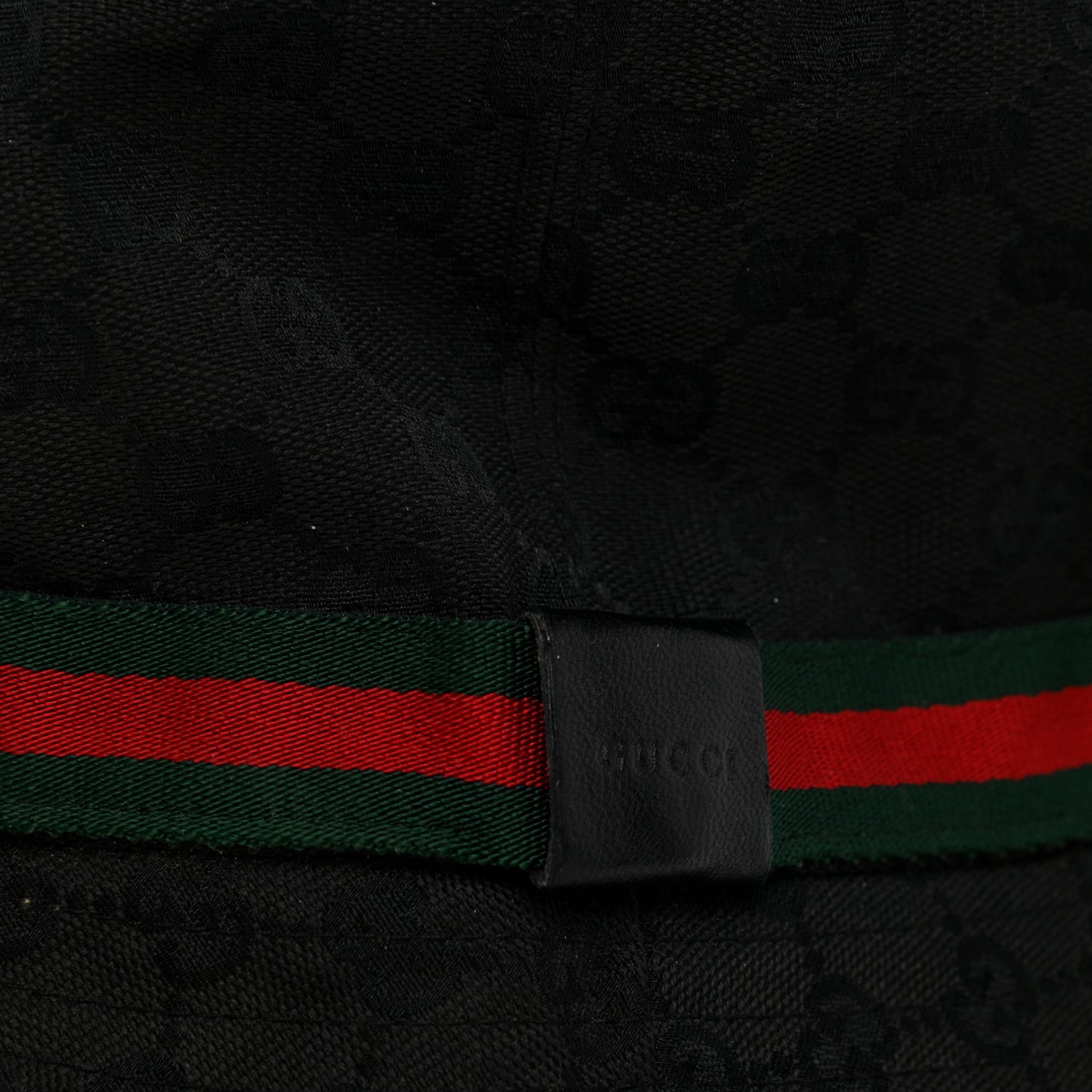 Monogram Web Bucket Hat M Black