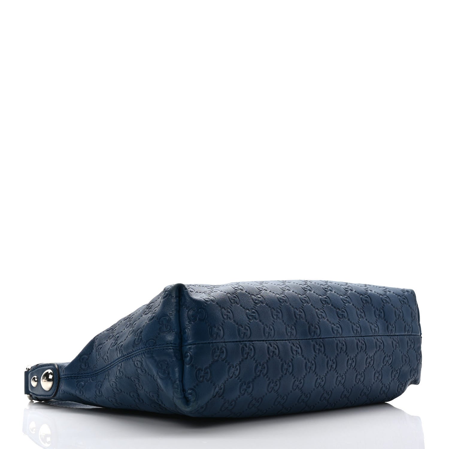 Gucci Guccissima Medium Icon Bit Hobo Blue 3 of 8