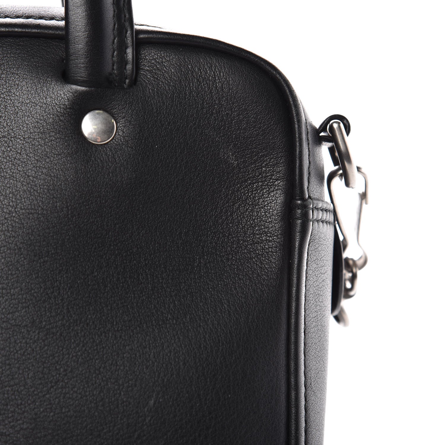 Balenciaga Shiny Day Calfskin XS Triangle Square Bag Black 9 of 10
