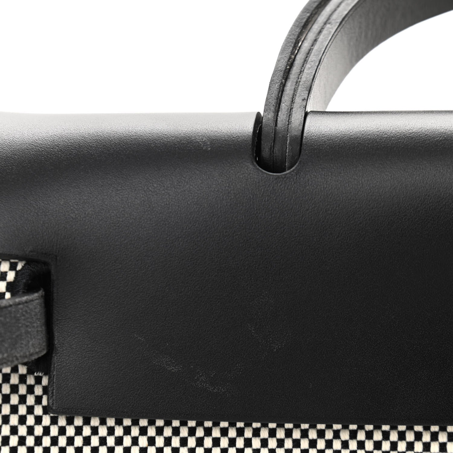 Hermes Vache Hunter Criss Viking Herbag Zip Retourne 31 PM Ecru Black 10 of 13